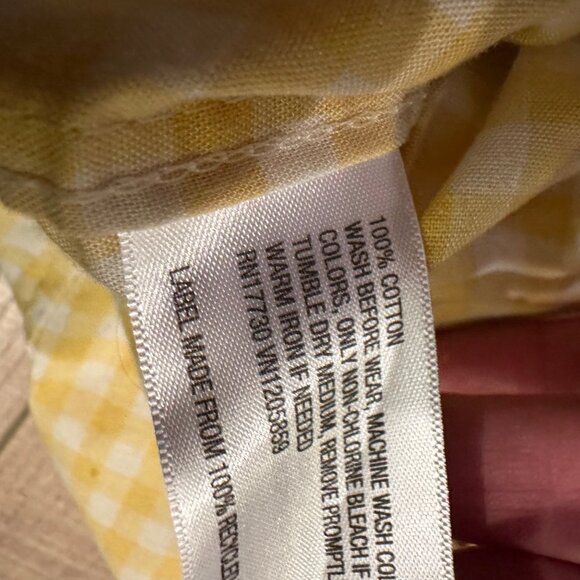 OLD NAVY CAT & JACK BOYS LONG SLEEVE BUTTON SHIRTS YELLOW BLUE 5T - Picture 8 of 9
